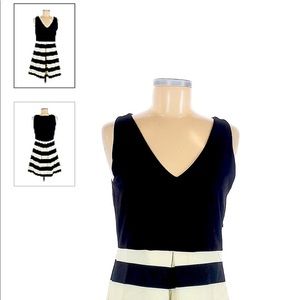 Anthropologie Pink Martini Stripped Black and White Dress